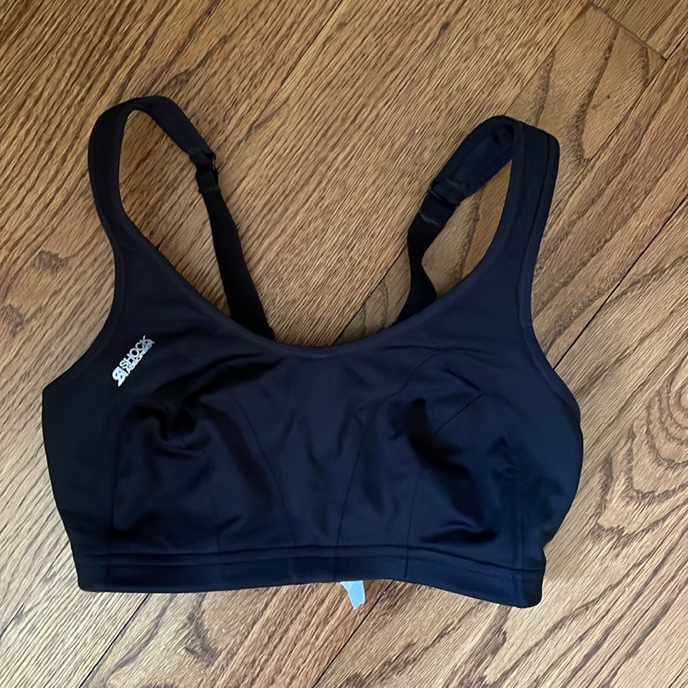 Black Shock Absorber Sports Bra